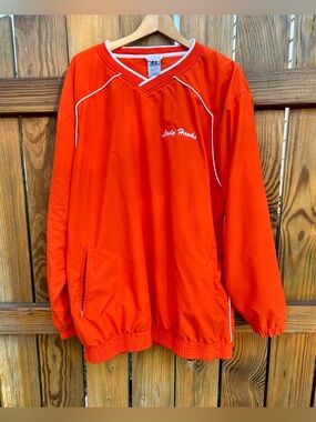 Vintage 90’s Russell Windbreaker Lady Hawks Pullover Sz. XL